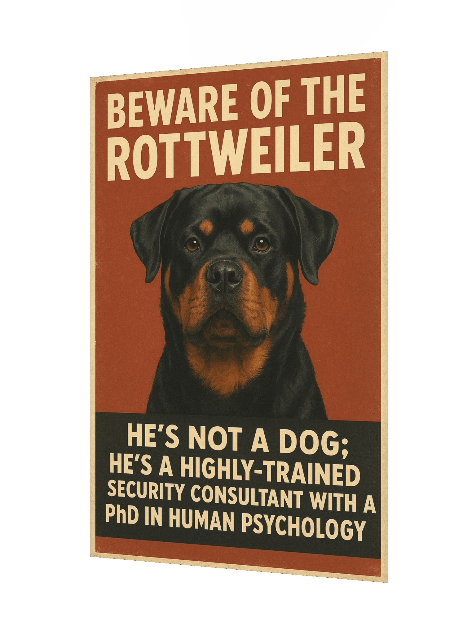 Beware of the Rottweiler Poster product image (7)