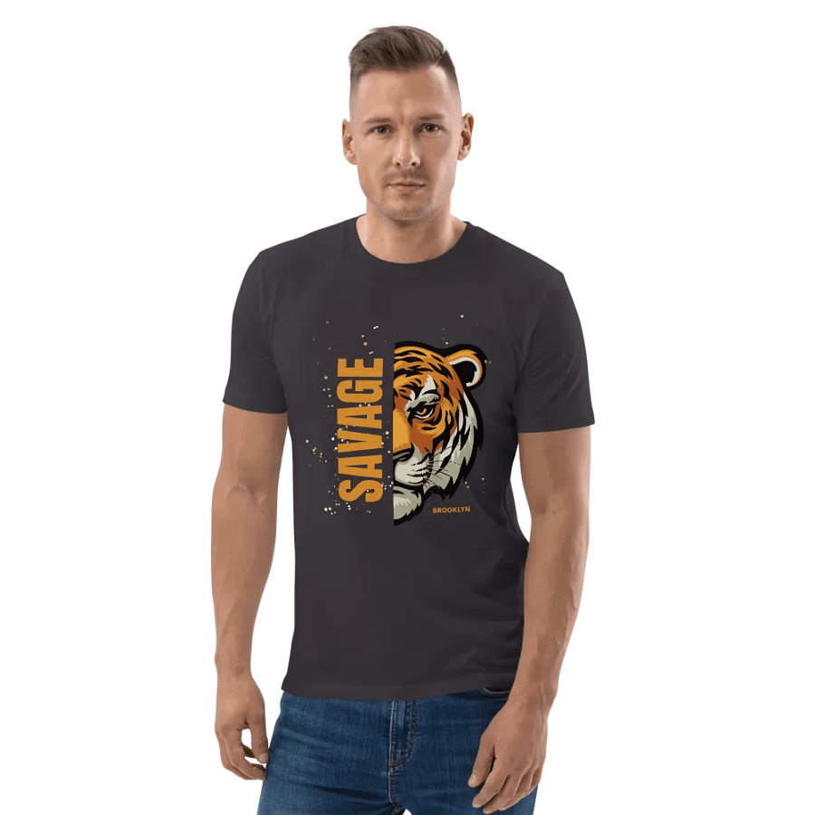 Glitch Tiger Organic Tee product image (138)