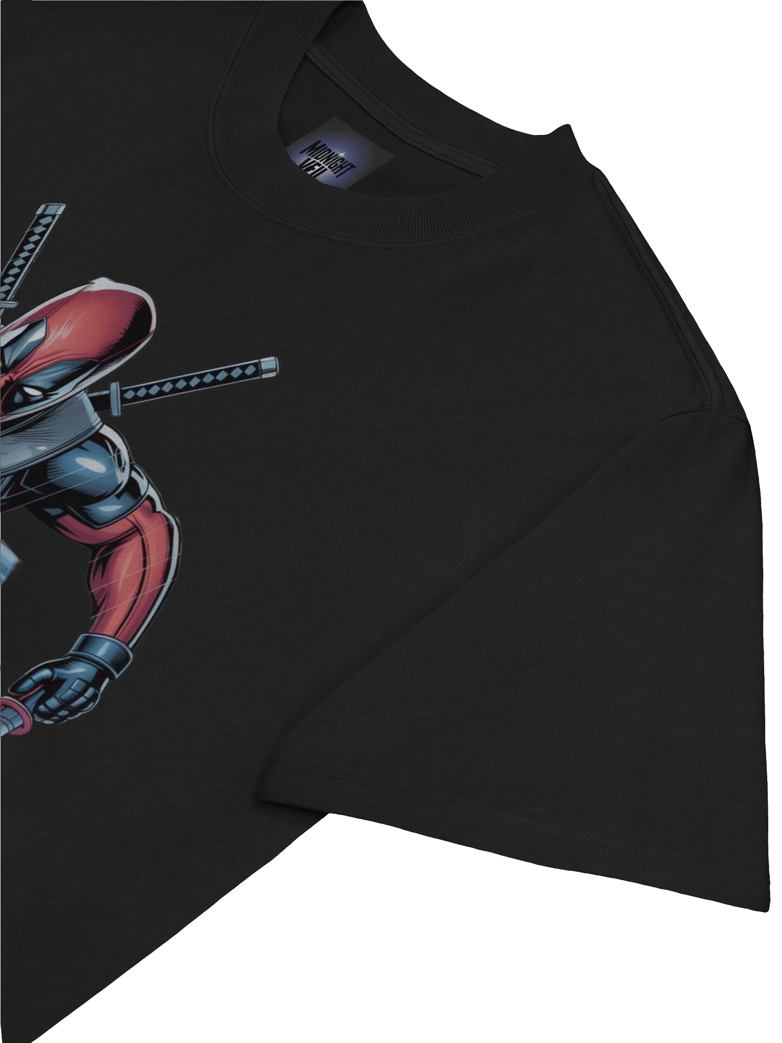 Deadpool Dual Blade Eclipse Oversized Faded T-Shirt product image (7)