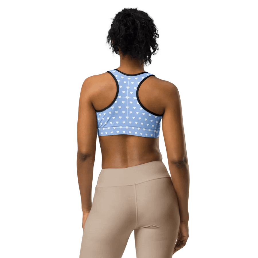 Pastel Heart Seamless Pattern Sports Bra - V4 product image (2)
