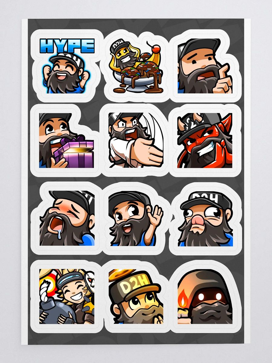 Emote Sticker Sheet. Set 3 product image (4)