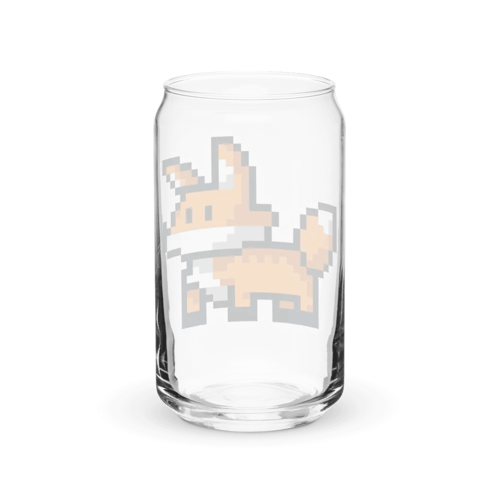 Geometric Fox Can-Shaped Glass product image (6)
