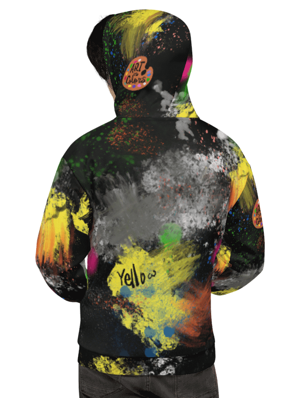 SplatterWear #1 Unisex Art Hoodie/Splash Colors product image (5)