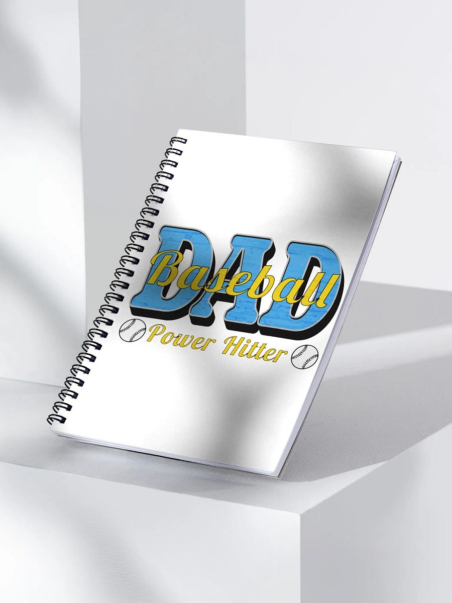 Dad Baseball Power Hitter Spiral Notebook product image (2)