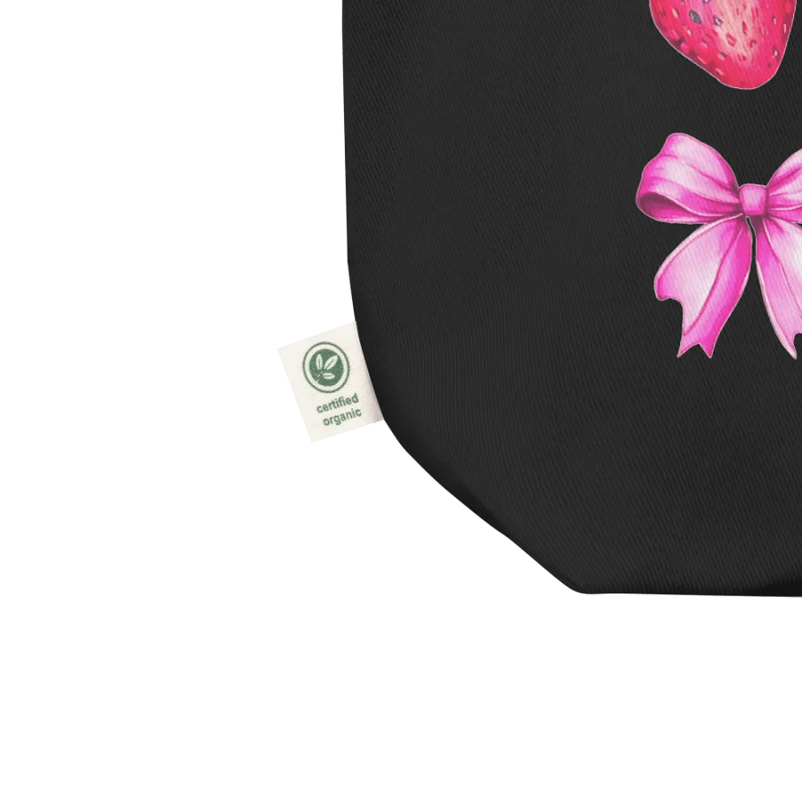 Sweet Strawberry and Bow Tote Bag product image (4)