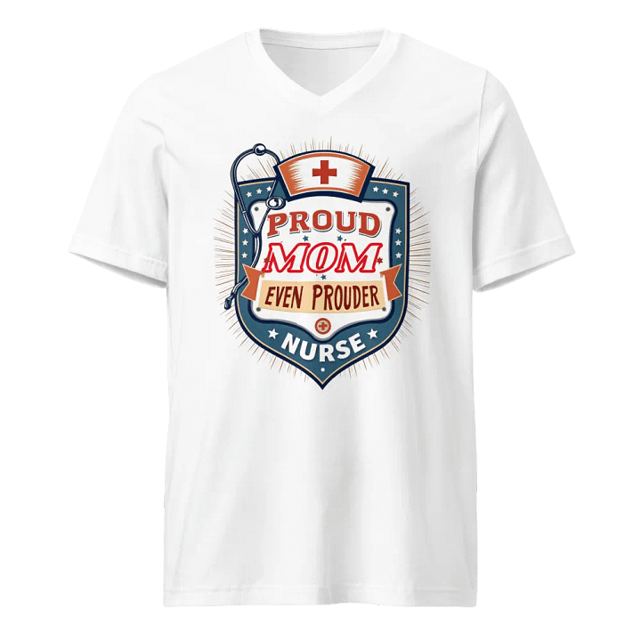 Proud Mom, Proud Nurse V-Neck Tee product image (5)