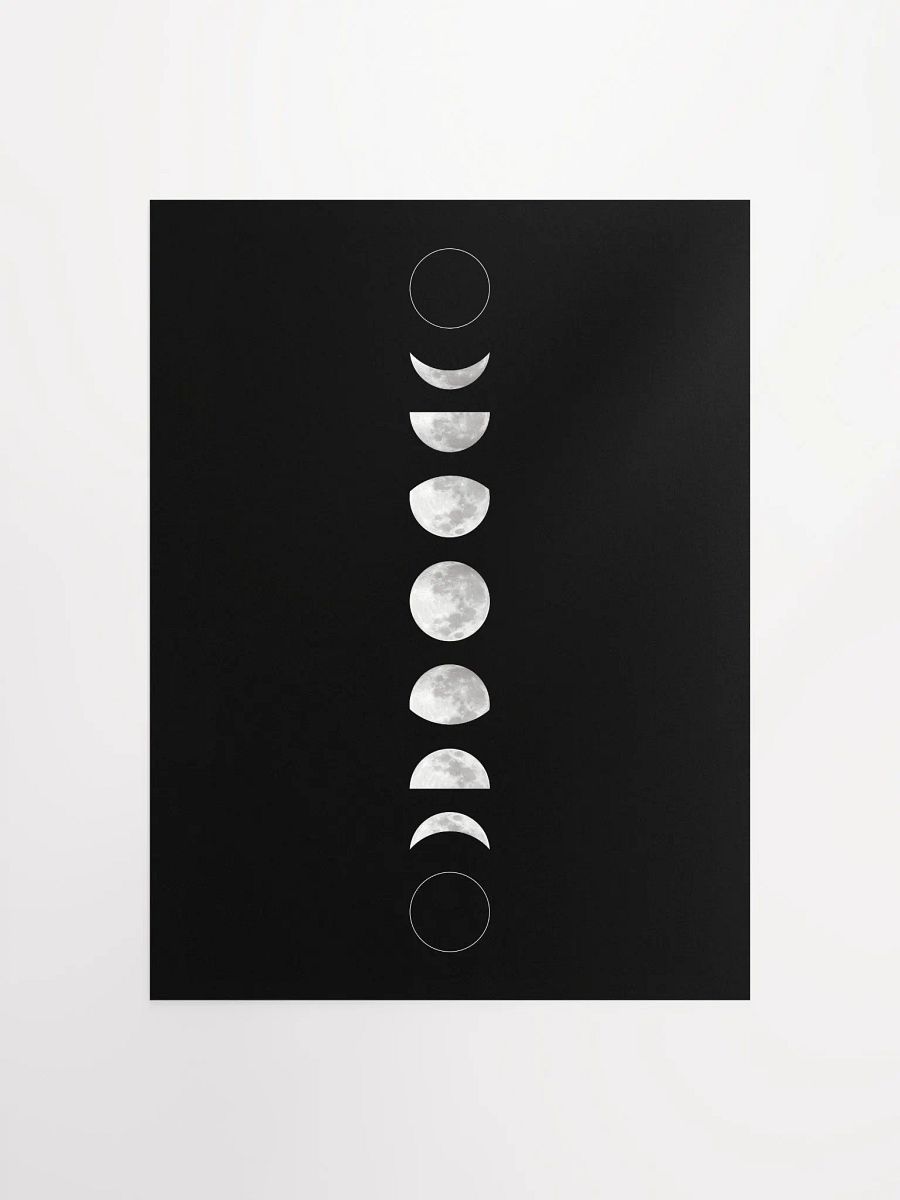 Moon phase poster print product image (1)