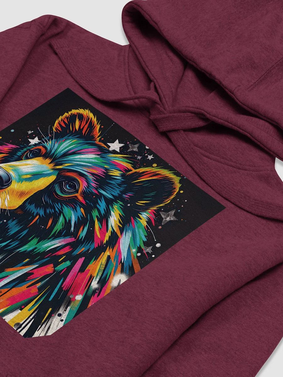 Anything but bleak black bear, Cozy Comfort Unisex Hoodie product image (3)
