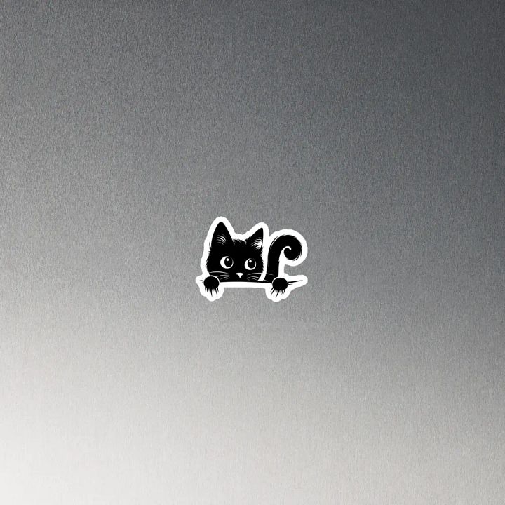 Peeping Cat Magnet – Premium Vinyl Magnet for Cat Lovers by The Kitty Kingdom product image (2)