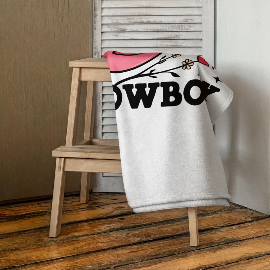 'Cupid, Find Me a Cowboy' Sublimated Towel product image (4)