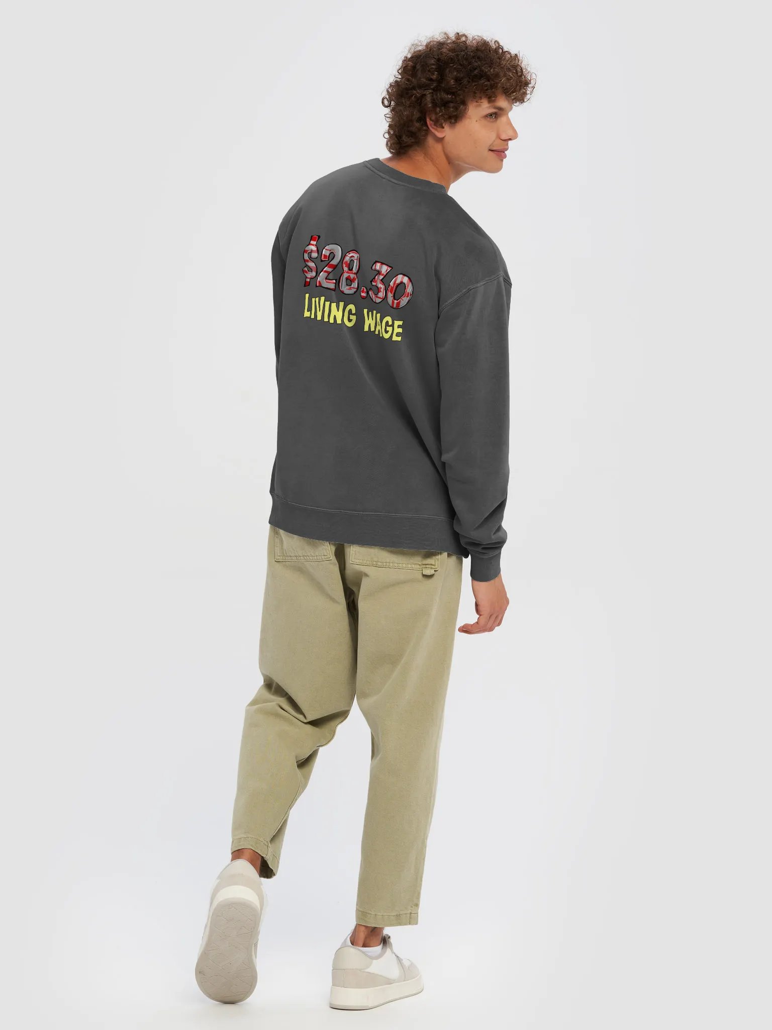 Canadian Living Wage Flag Sweatshirt product image (6)