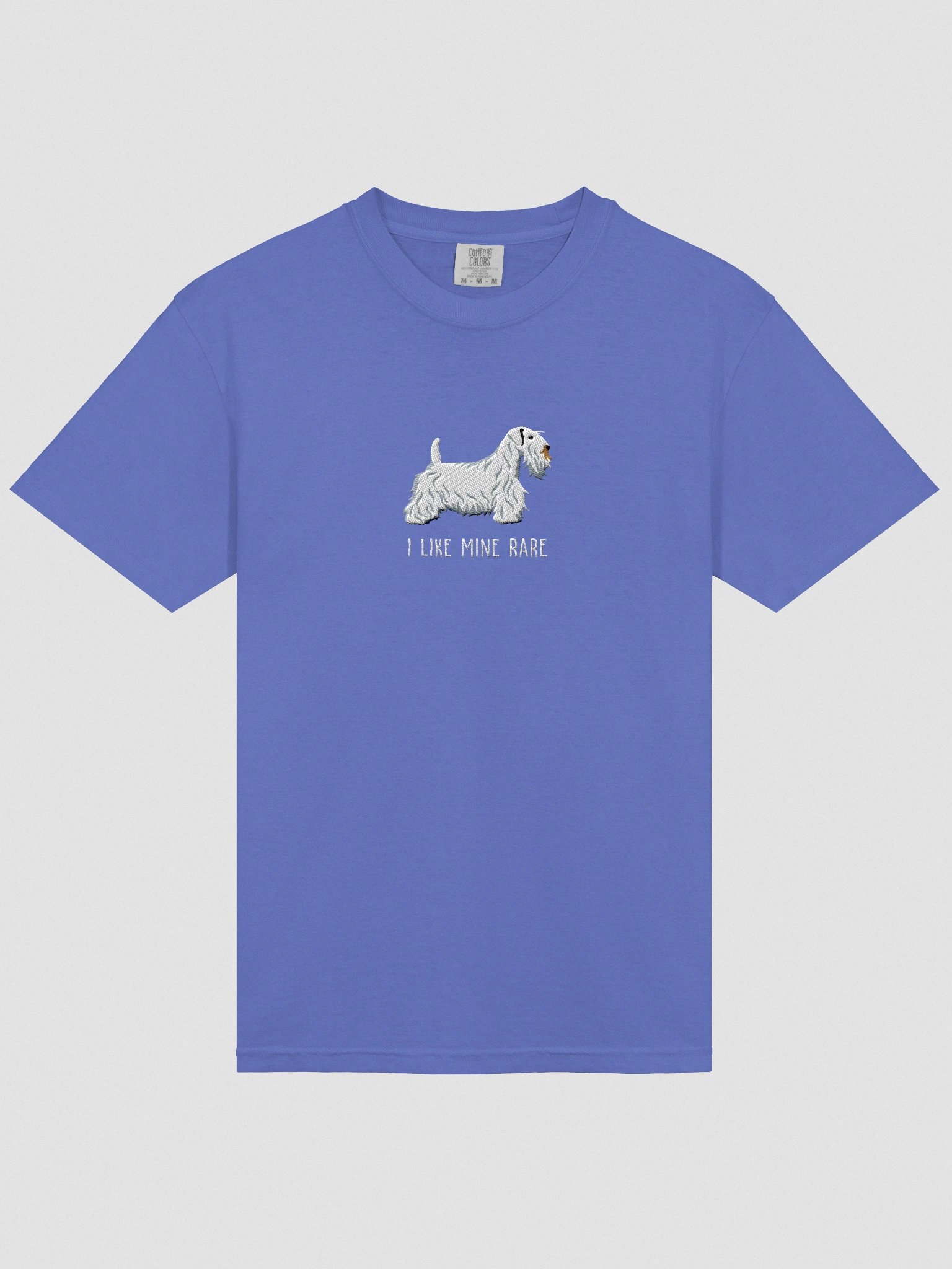 I Like Mine Rare T-Shirt(Embroidered) of a Sealyham Terrier(White) product image (6)