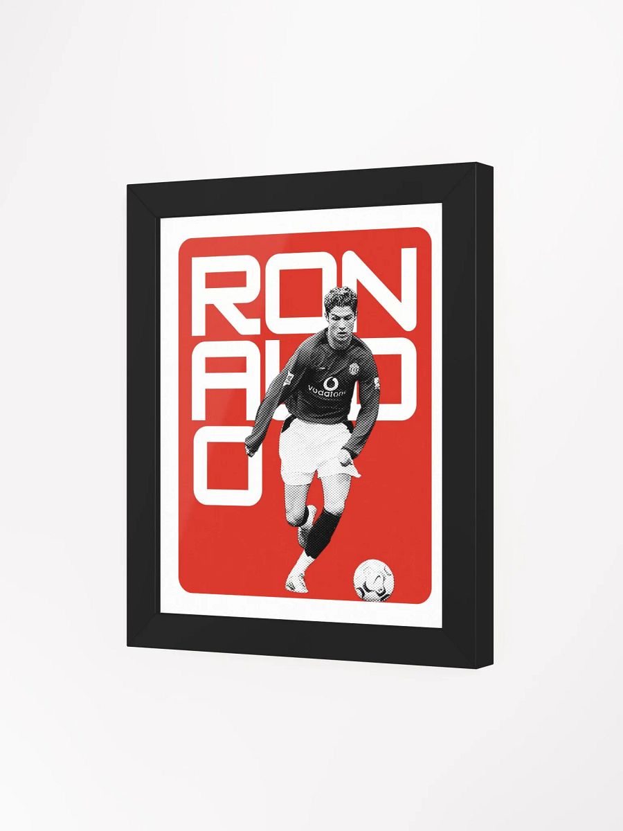 Cristiano Ronaldo BW Manchester United Name Art Framed Print product image (4)