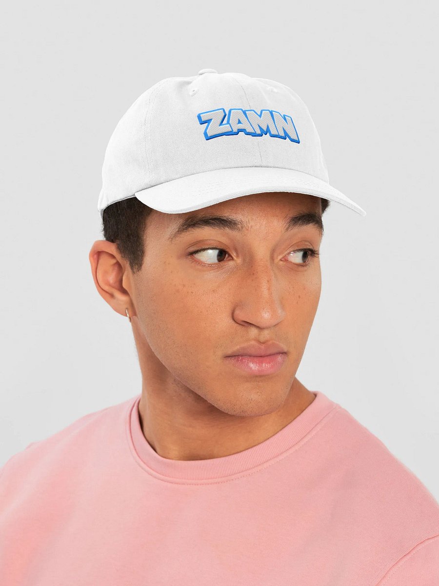 ZAMN Invisi-Logo Dad Hat: White product image (3)