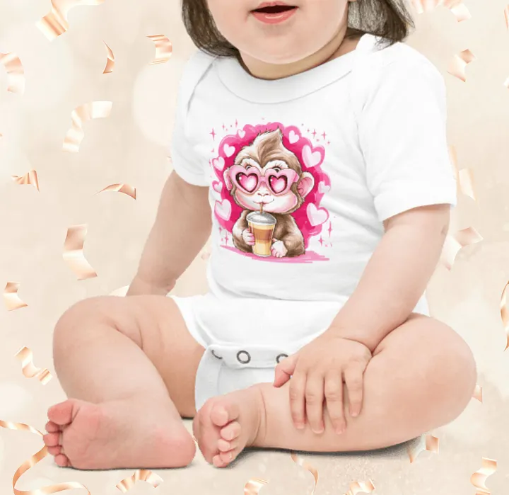 Love Monkey Baby Onesie product image (1)