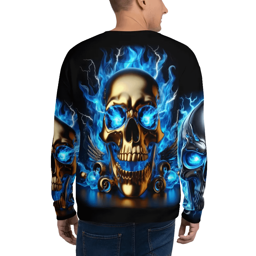 Ethereal Skull Flames - Unisex Sweatshirt #17 product image (6)