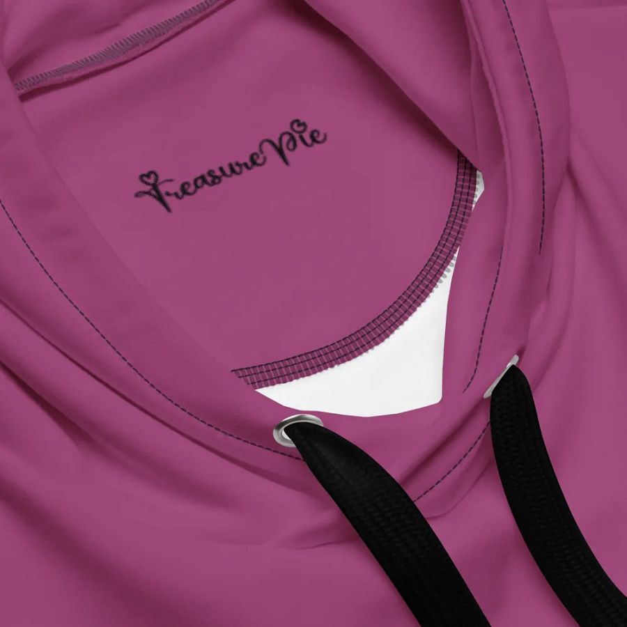Plain Plum Purple True Summer Unisex Recycled Polyester Heavyweight Premium Hoodie by Treasure Pie product image (7)