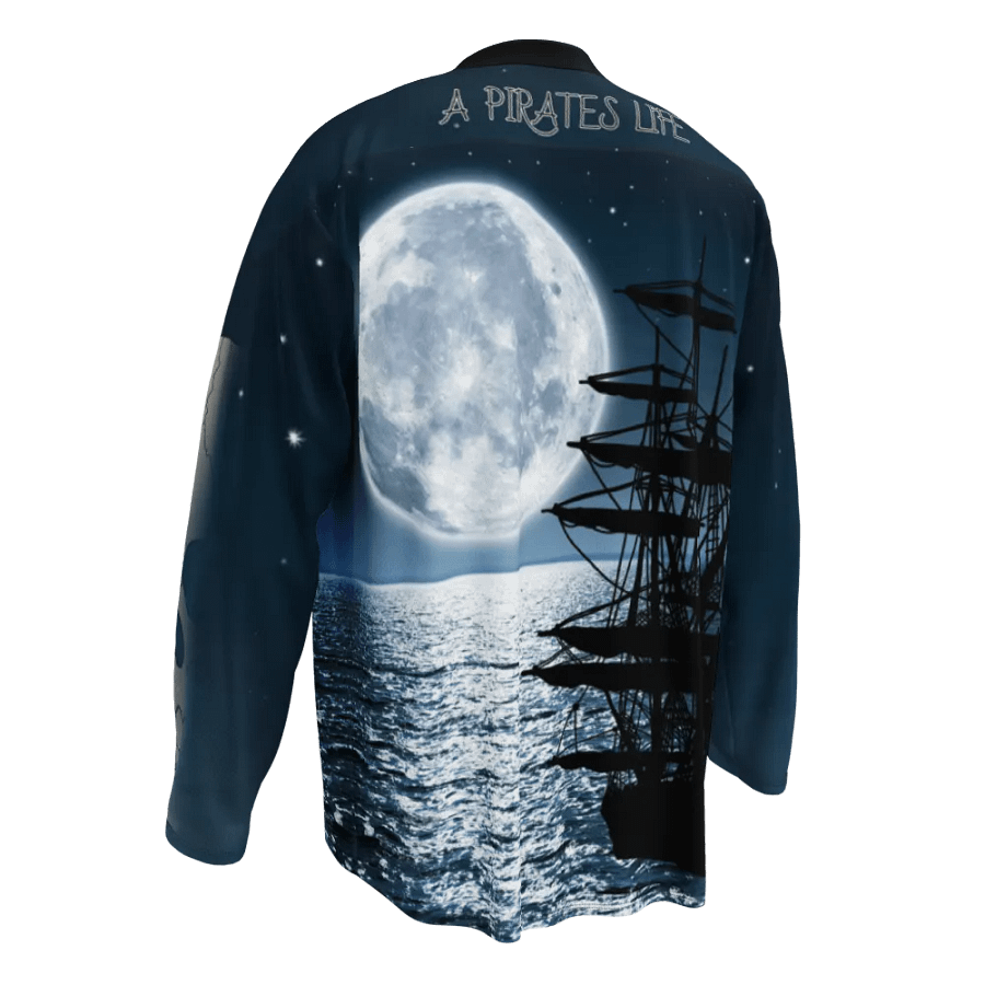 Pirate ship in the night hockey jersey product image (4)