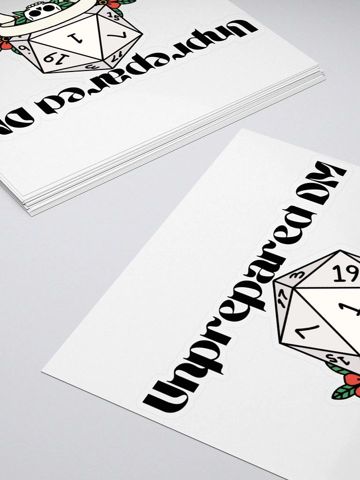 Unprepared DM Kiss Cut Sticker product image (2)