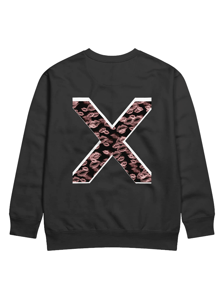 Black X Pink Lipstick Kisses Crewneck product image (16)