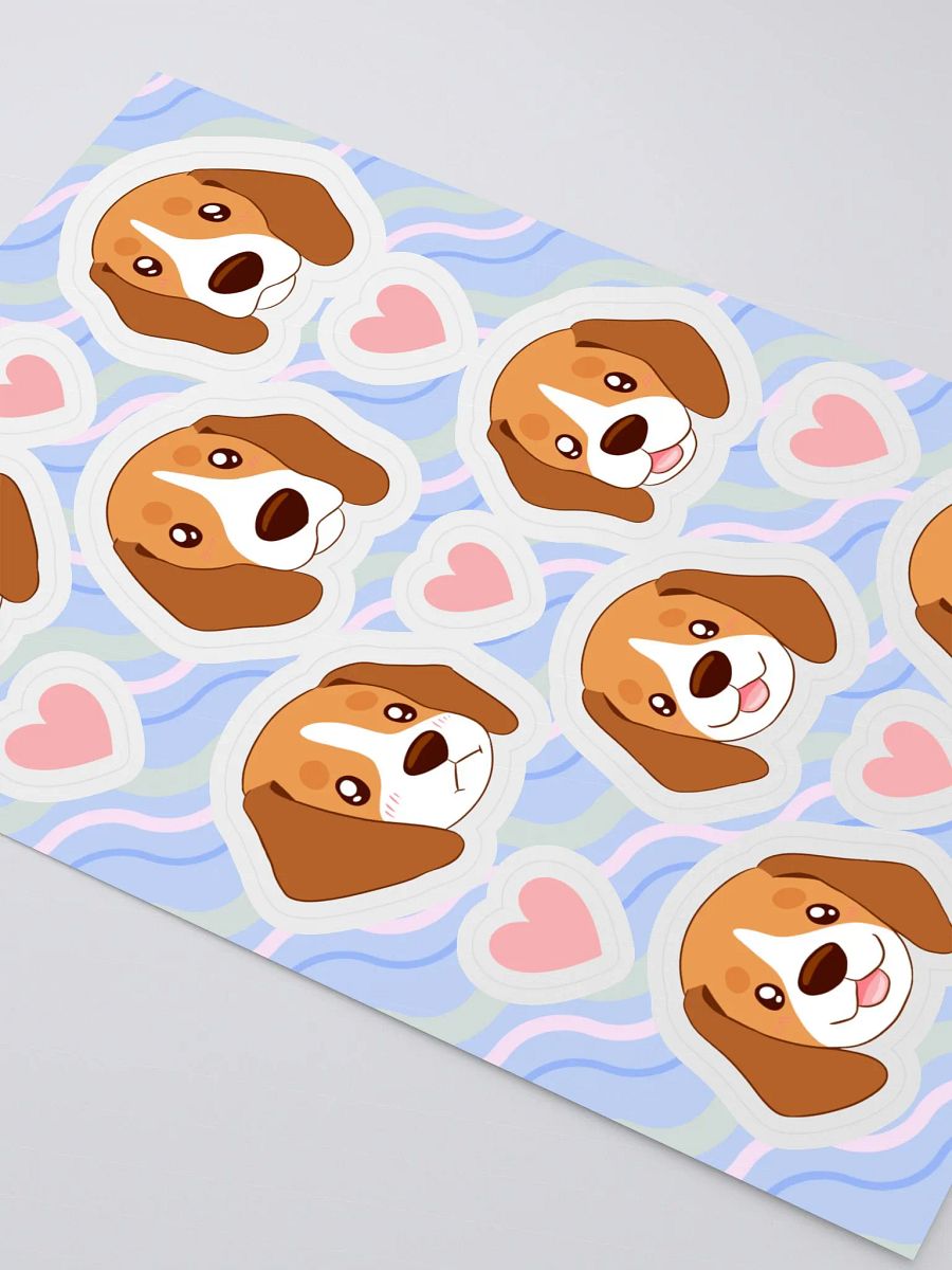 Beagle Puppy Faces Sticker Sheet product image (4)