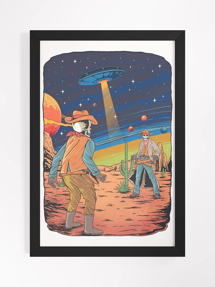 Skeleton Space Cowboys High-Quality Matte Poster product image (1)