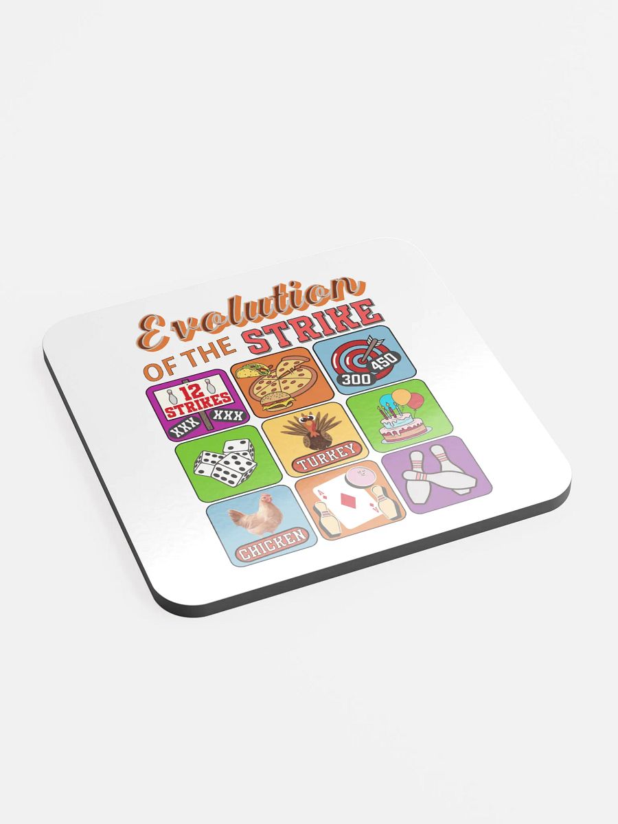 Evolution Of The Strike Bowling Cork Coaster Set product image (3)