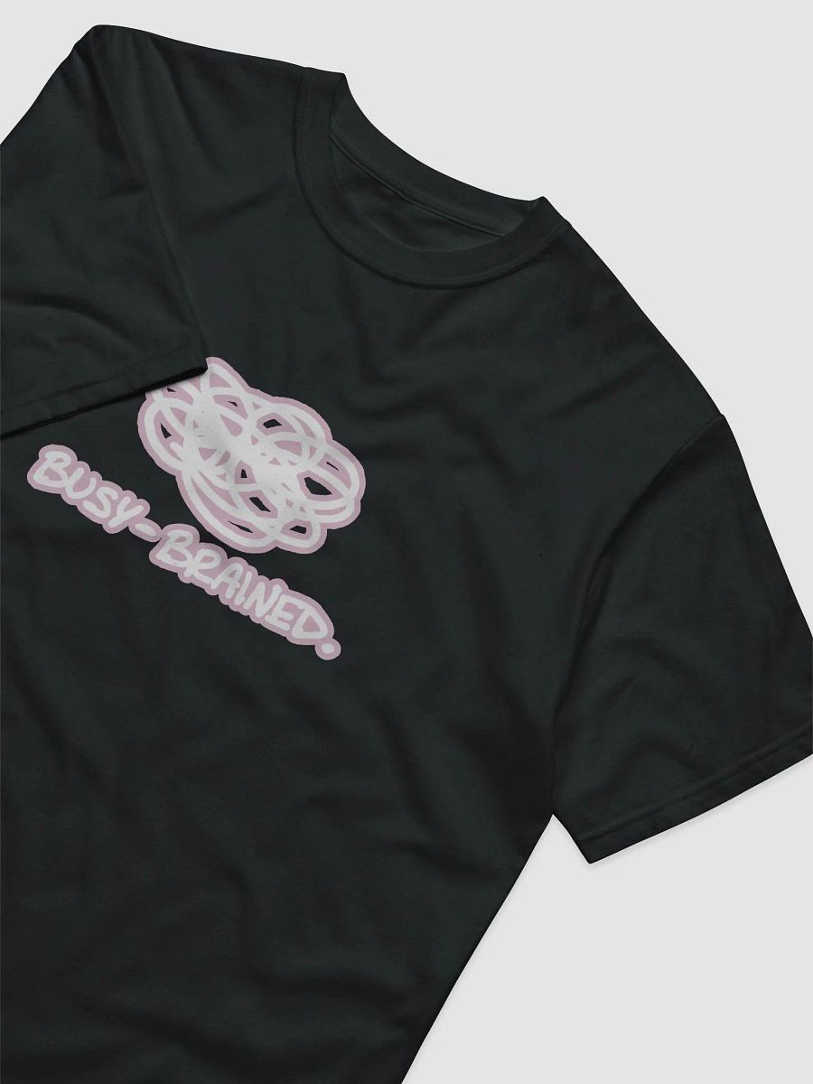 BUSY-BRAINED (lined design, #E1B9CE) unisex eco tee product image (3)