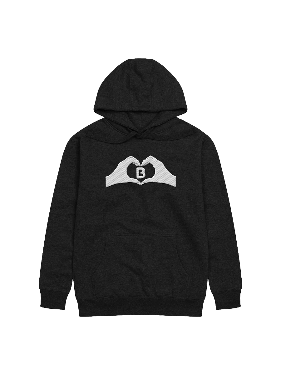 Heartfelt Love "B" Embroidered Unisex Premium Hoodie product image (1)