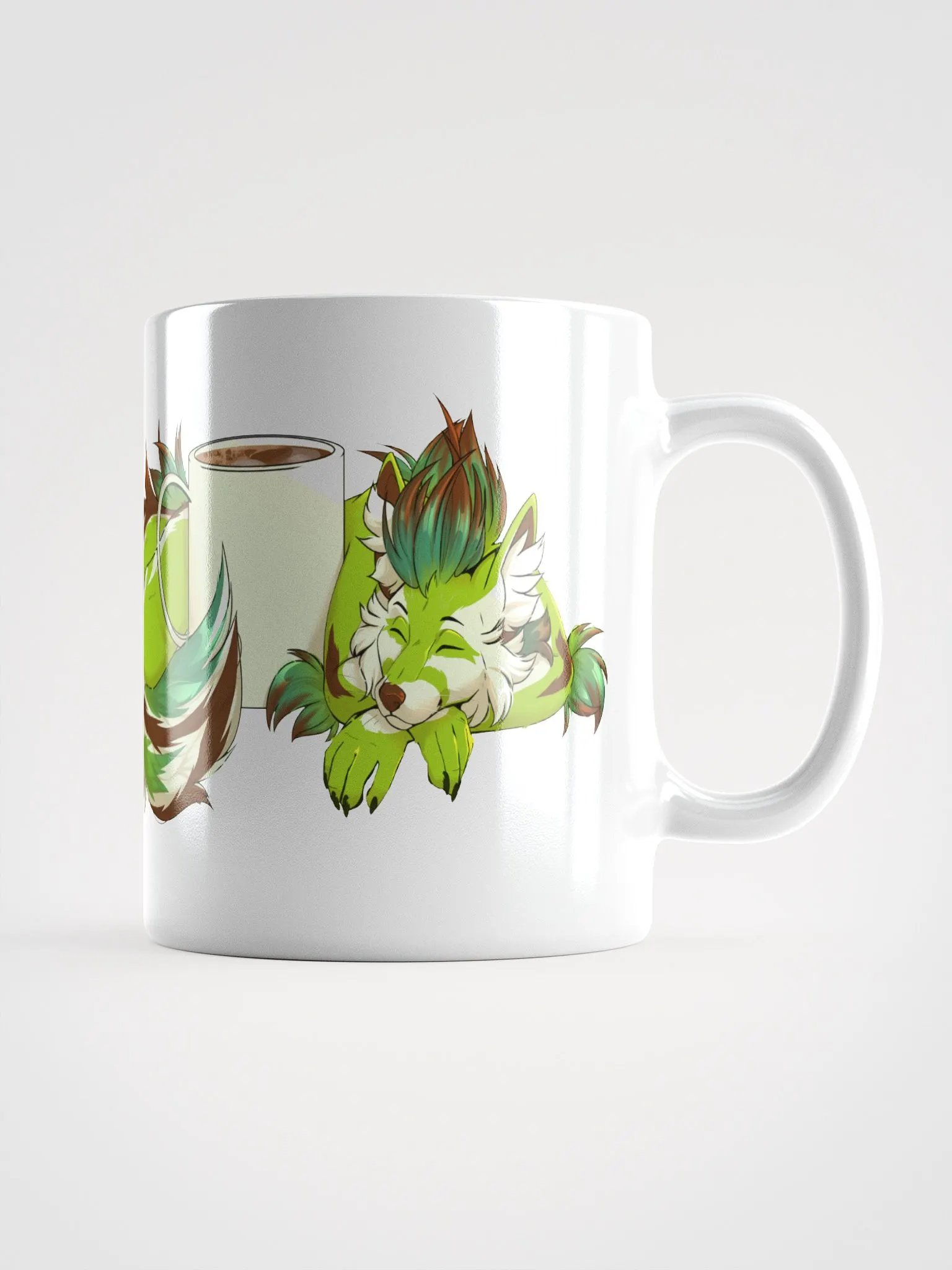 11oz Coffee Avocado Emblem Mug - White product image (1)