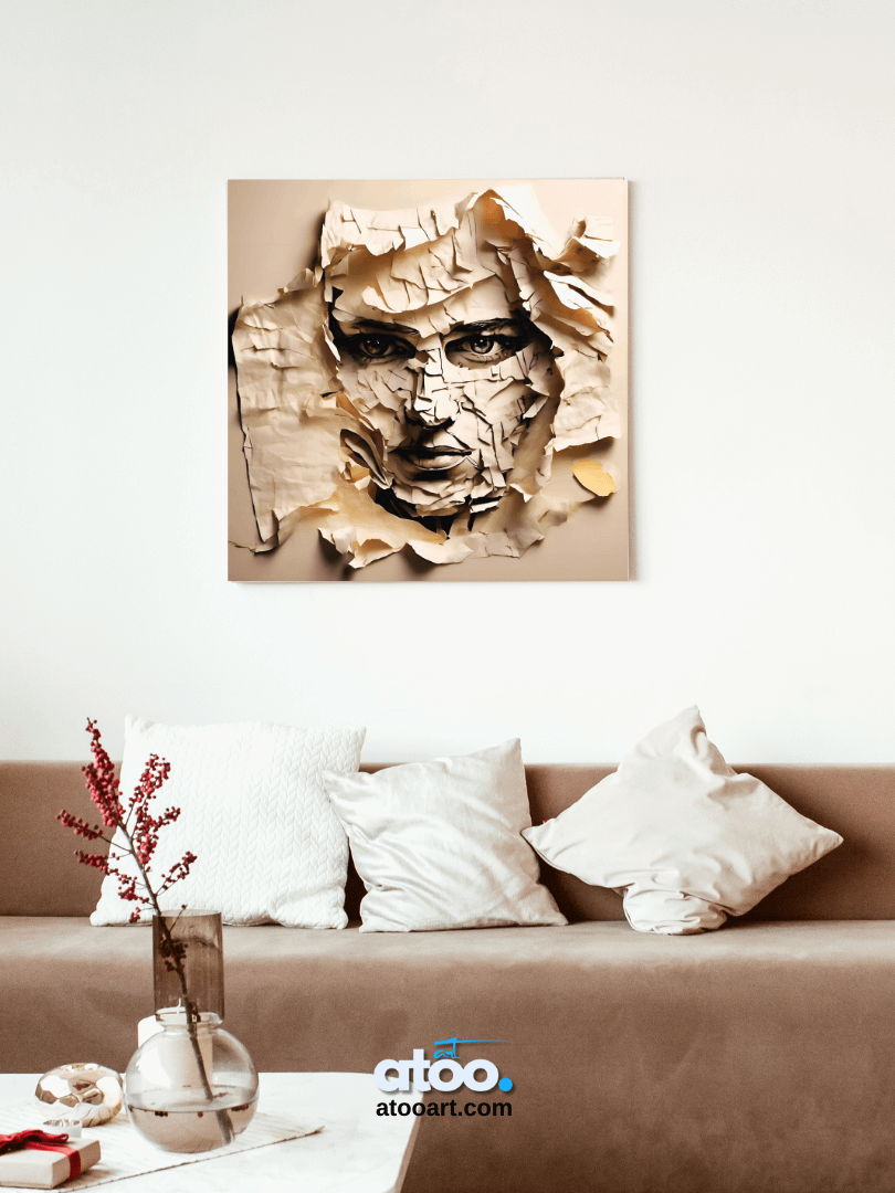Paper Collection | Tutankhamen's Gaze | Canvas Art Painting product image (5)