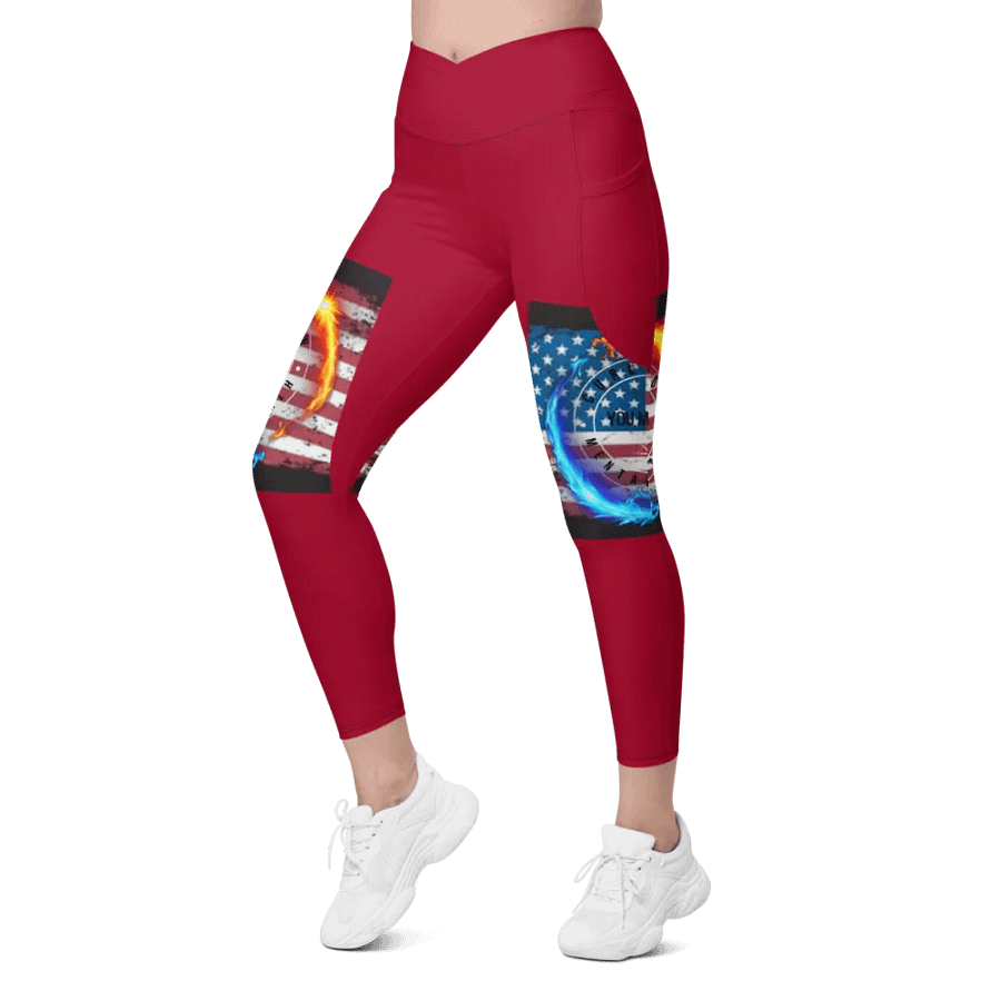 red you matter Leggings w pockets product image (5)