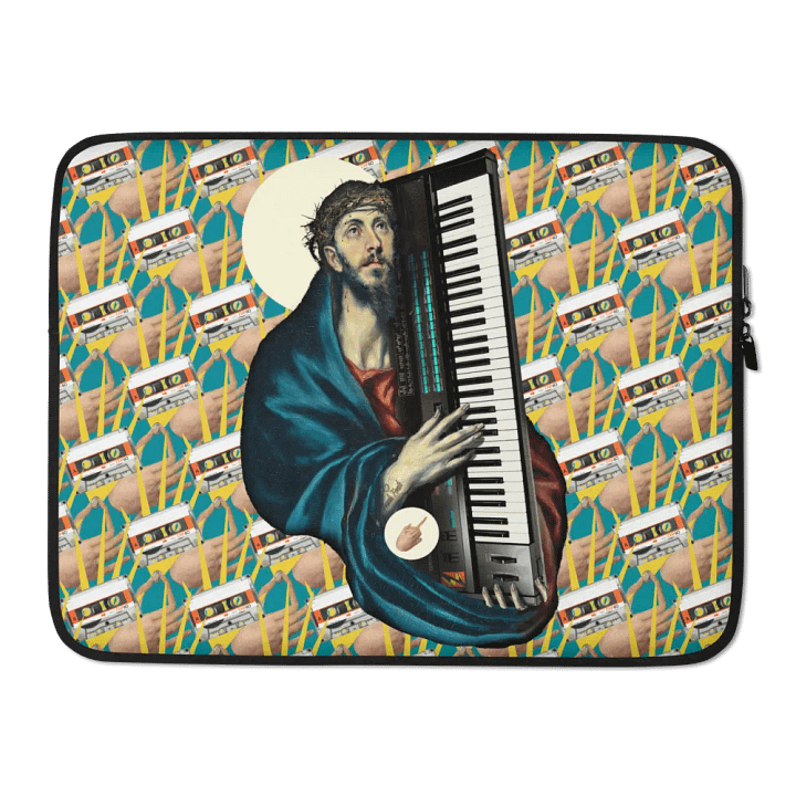 Christ Carrying the DX7 by Frank Fonik Techno EDM Laptop Sleeve product image (2)