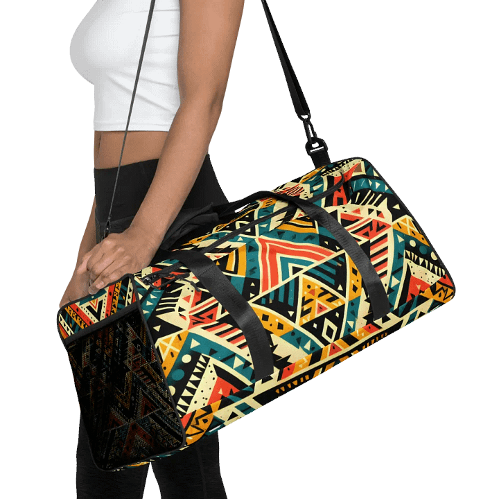 Premium aztec Geometry Duffle Bag product image (1)