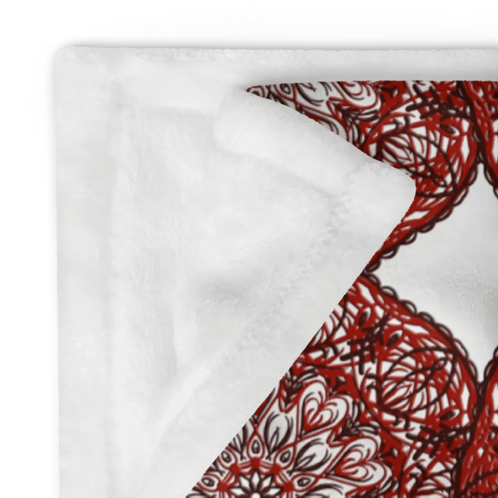 Lace of Crimson Throw Blanket product image (12)