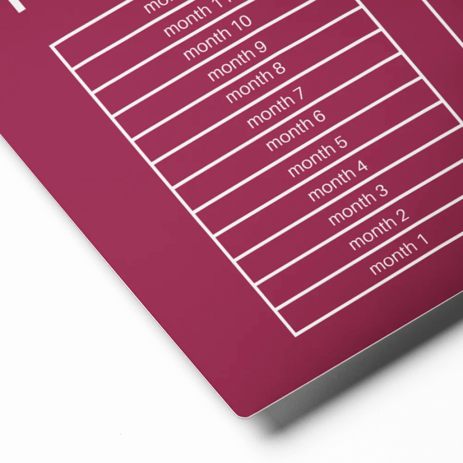 ANNUAL RENT TRACKER (white design 5) product image (2)