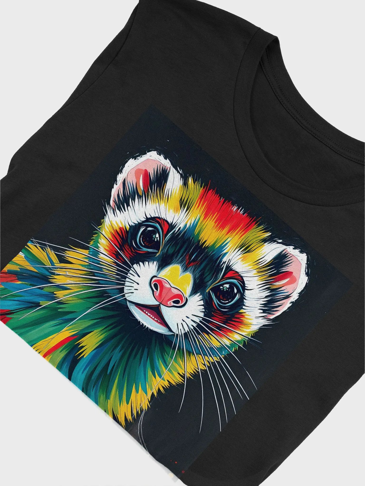 Color Happy Ferret, iconic Softness T-Shirt product image (5)