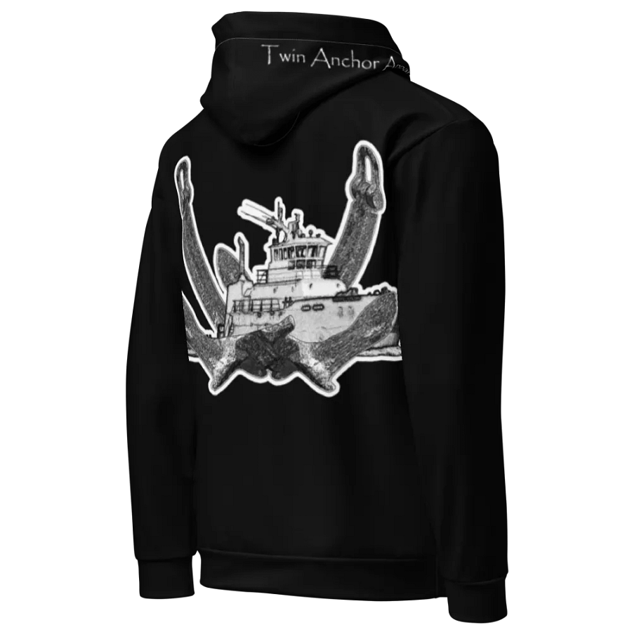 Twin Anchor Titan Black Hoodie product image (3)