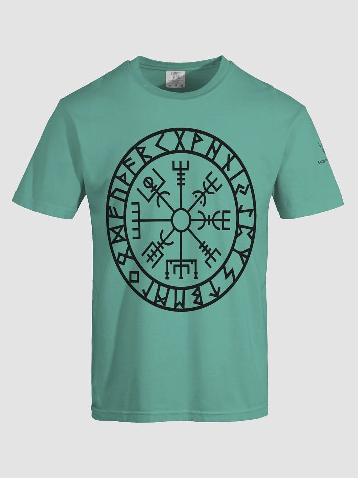 “Path of the Warrior” Vegvisir Rune T-Shirt – Forged In Valhalla Edition product image (17)