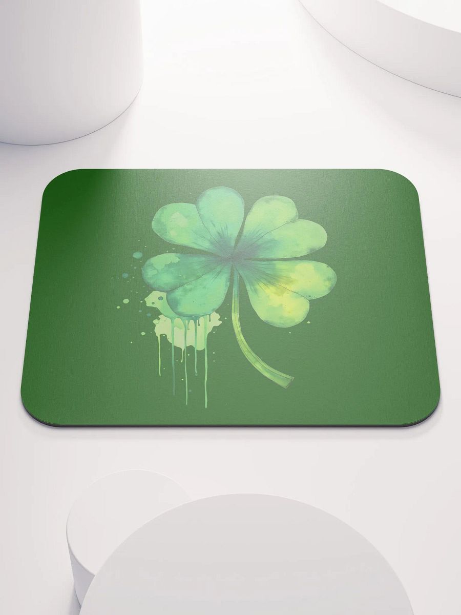 Shamrock Splash Watercolor Mousepad product image (1)