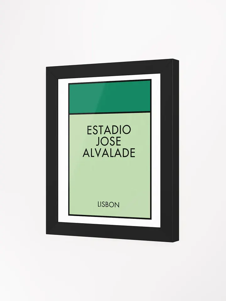 Estádio José Alvalade Stadium Lisbon Monopoly Title Art Framed Print product image (1)