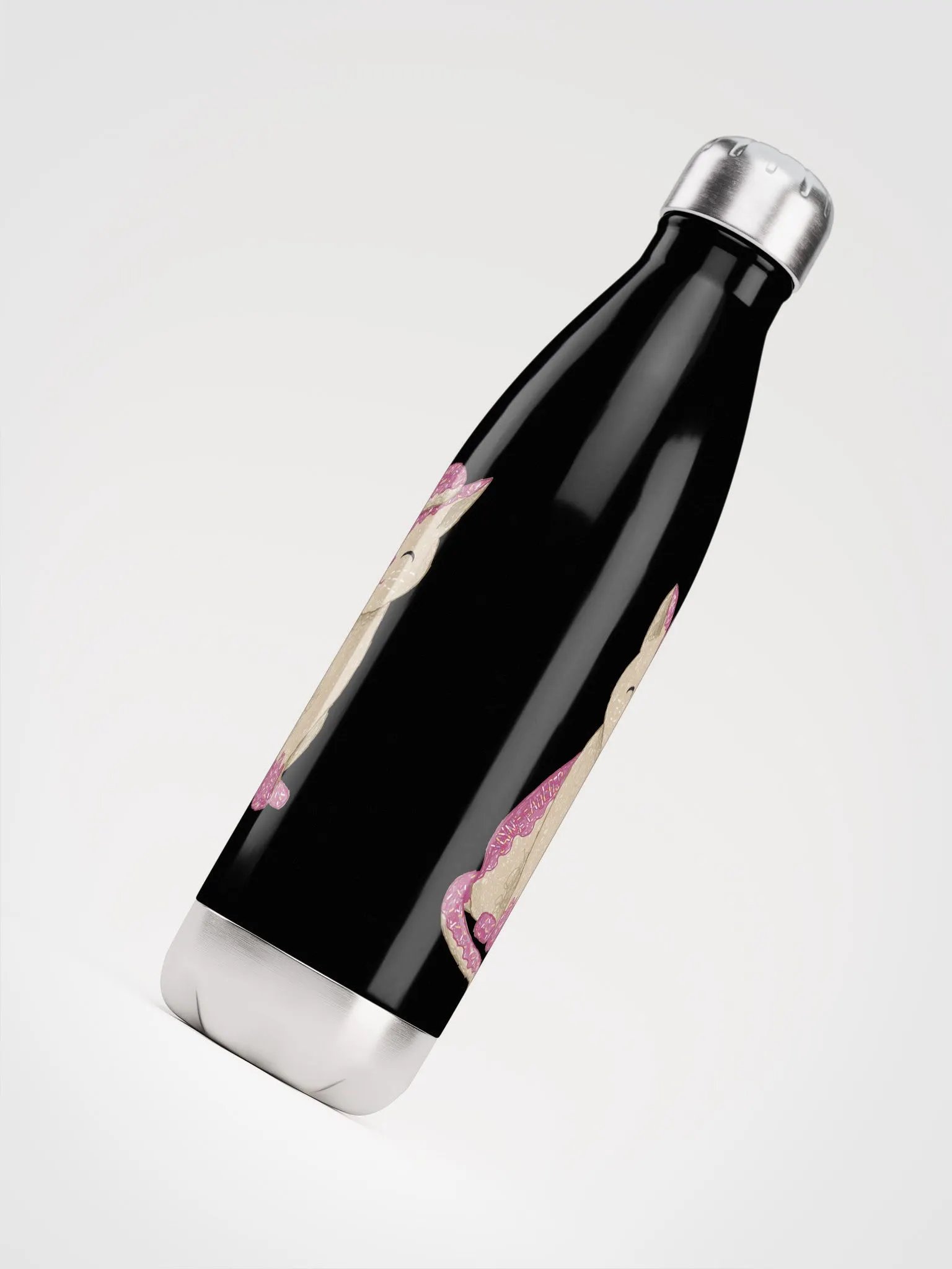 Lottie's Doughnut Cat Stainless Steel Water Bottle product image (5)
