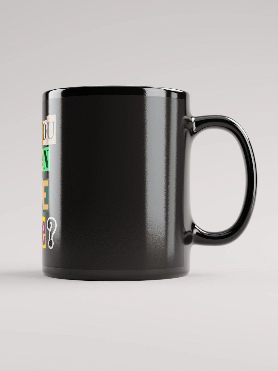 Ransom Note Style Black Glossy Mug product image (2)