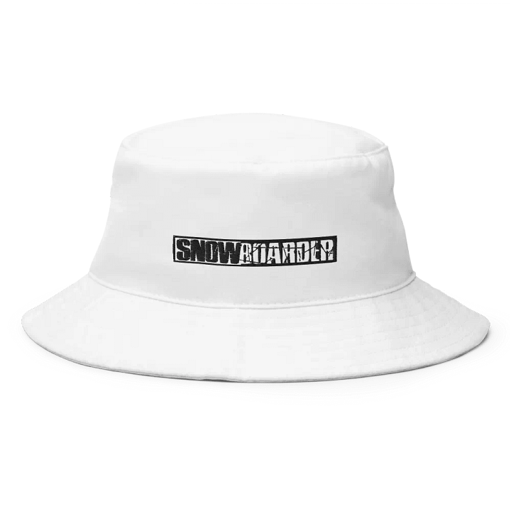 Snowboarder Lockup Logo | Bucket Hat (White) product image (1)
