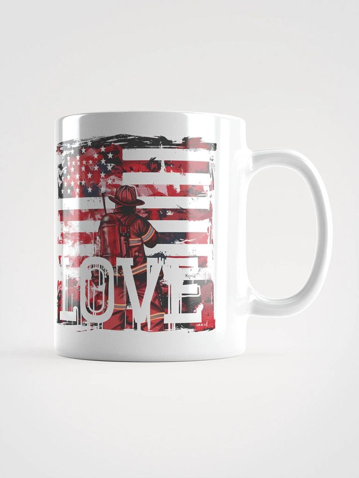 American Flag Firefighter Love Mug product image (2)