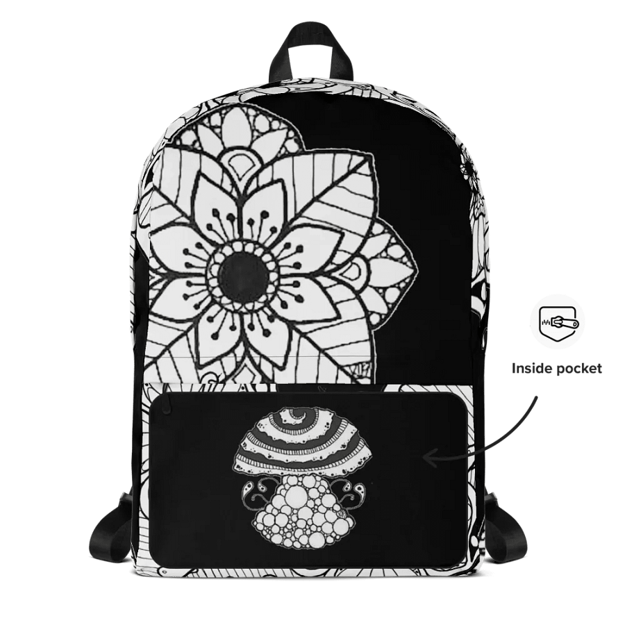 Mandalas and Flowers All-Over Backpack product image (10)