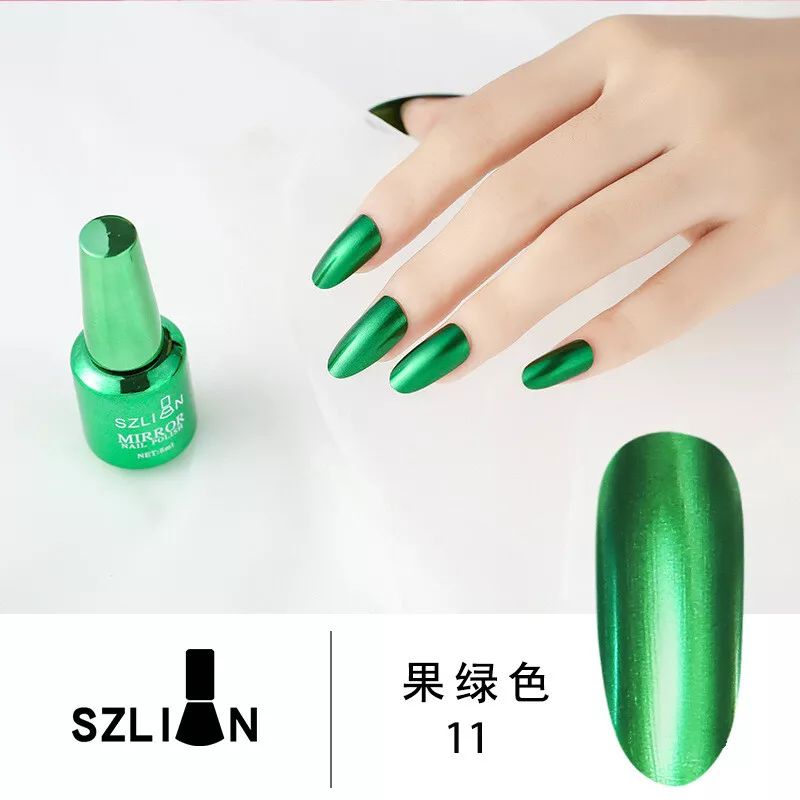 Metallic Nail Polish Magic Mirror Effect Chrome Nail Art Polish Varnish 8ml product image (6)