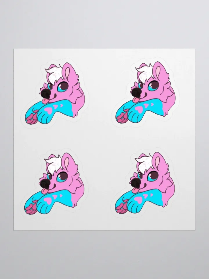Aqua Light fursona stickers product image (1)