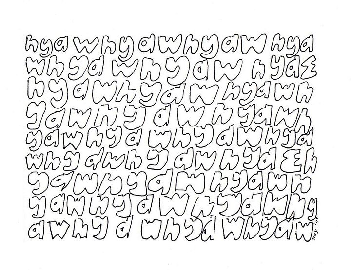 hyaw hyaw hyaw panel card print product image (1)
