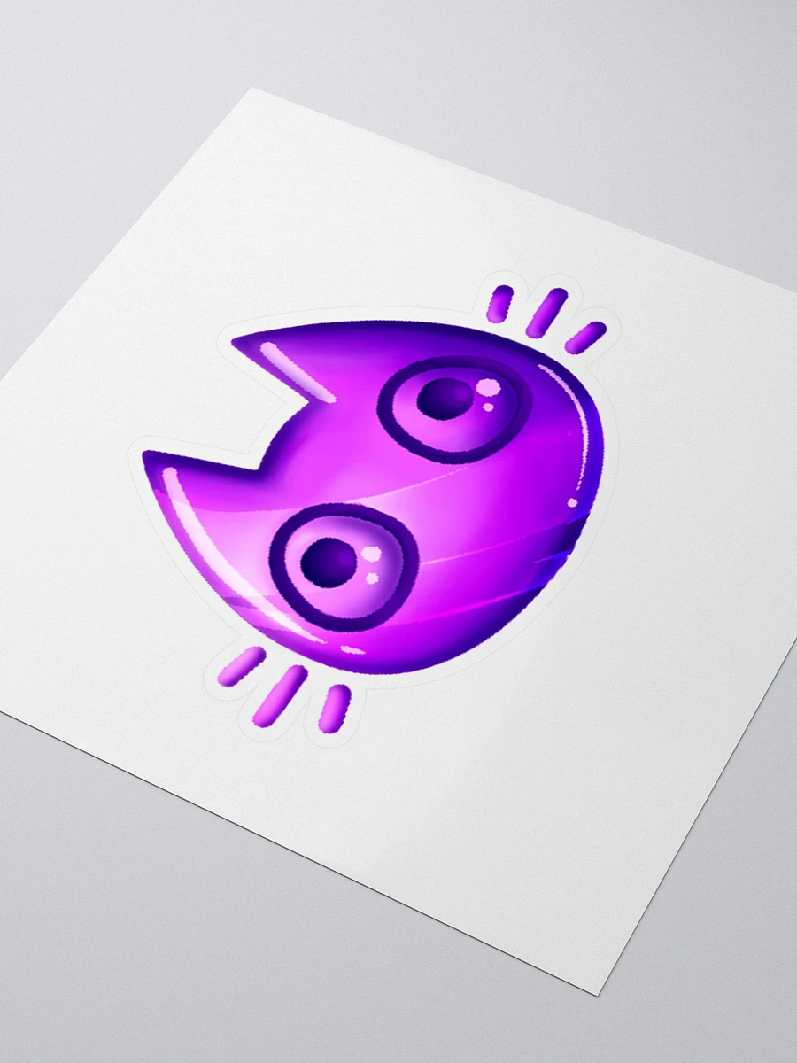 Purple Cat Face Sticker product image (1)